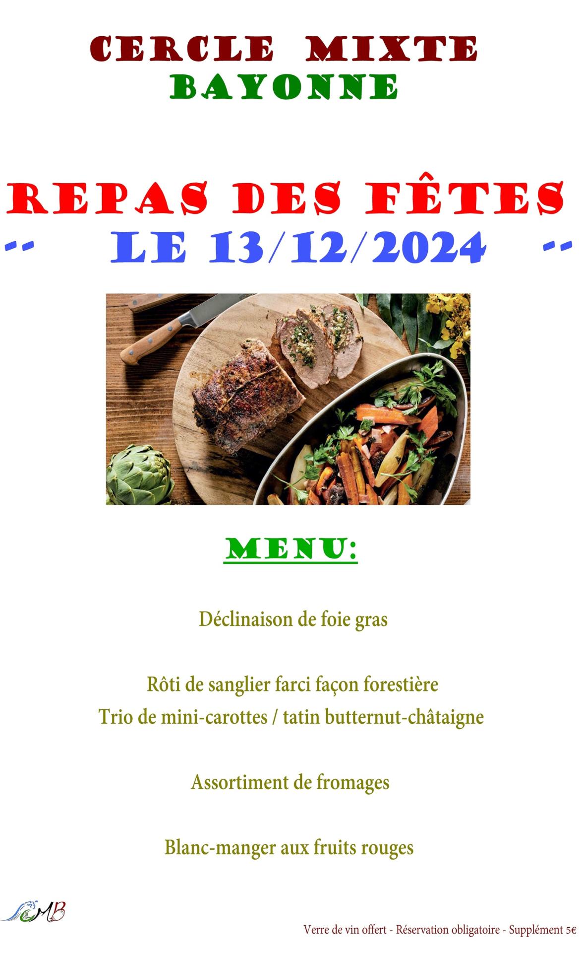 Repas des fetes 2024